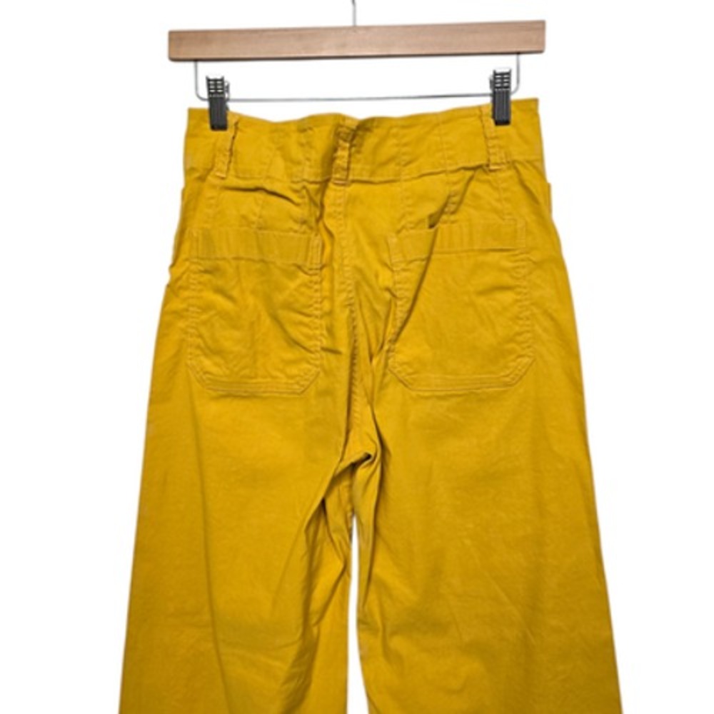 Maeve Wide-Leg Pants in Mustard Yellow - Picture 10 of 12